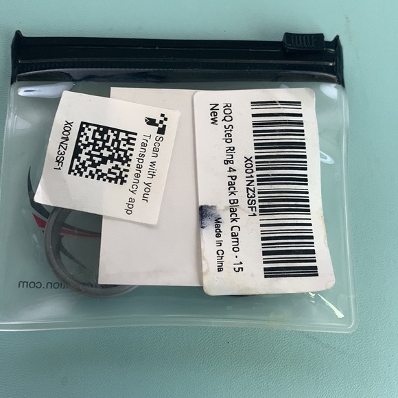 ROQ Step Ring- Black Camo- set of 3. Men’s size 15. Silicone. New- never worn. - Picture 2 of 5